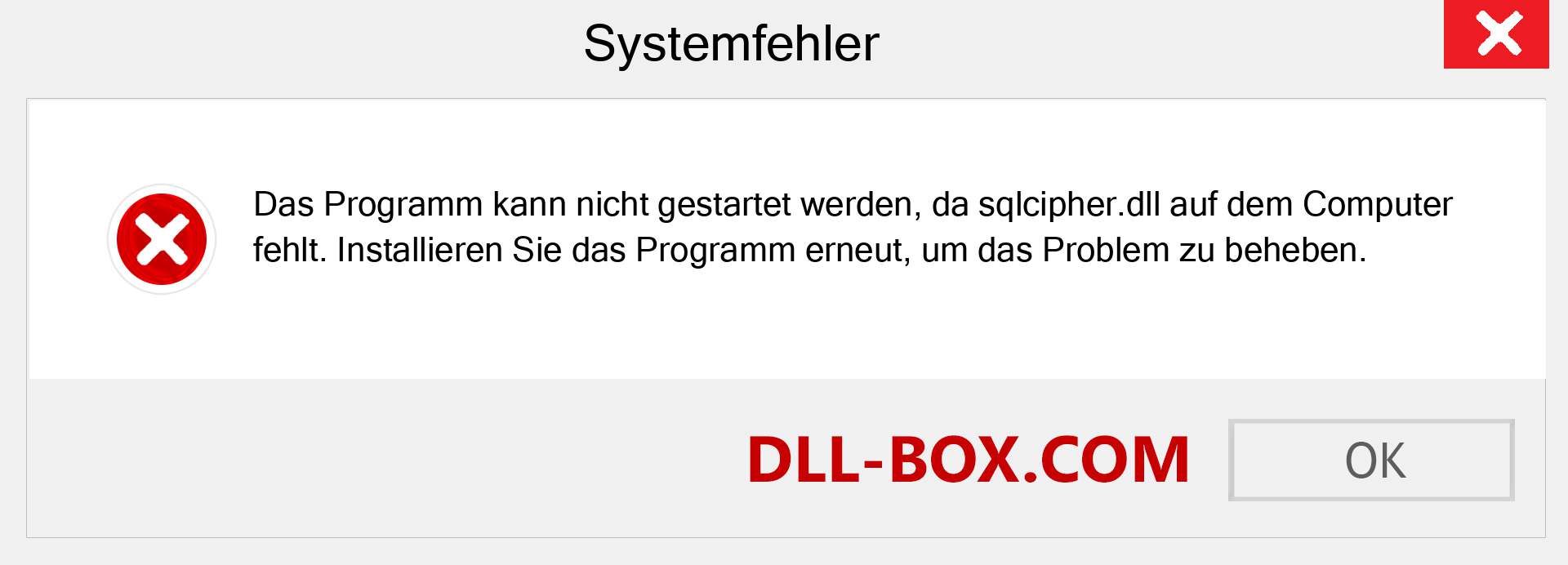 sqlcipher.dll-Datei fehlt?. Download für Windows 7, 8, 10 - Fix sqlcipher dll Missing Error unter Windows, Fotos, Bildern