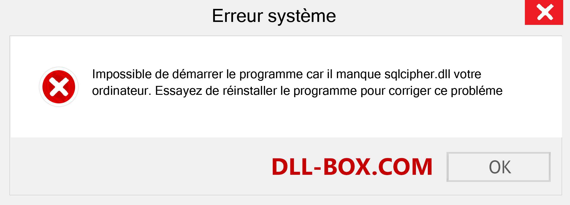 Le fichier sqlcipher.dll est manquant ?. Télécharger pour Windows 7, 8, 10 - Correction de l'erreur manquante sqlcipher dll sur Windows, photos, images